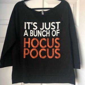 NWOT Halloween “Hocus Picts” sweater